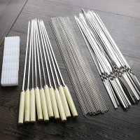 [优先发货]烧烤签不锈钢烧烤签子户外全套烧烤工具烧烤炉烧烤架加厚烧烤针