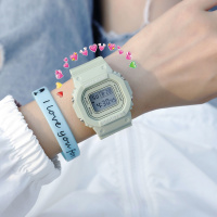 抹茶绿 电子+工具+sup手环+表盒 【优先发货】抹茶绿手表男女ins风学生简约运动防水多功能夜光独角兽电子表潮