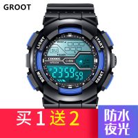 C809蓝[升级款] [优先发货]儿童手表男孩多功能运动手表男电子表生初中小学生夜光防水青少年