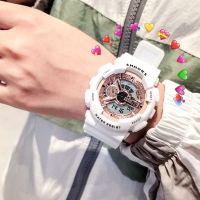 透明土豪金面 [优先发货]李现杨紫佟年同款手表男女学生防水夜光运动电子表多功能情侣手表