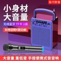 炫酷黑*升级蓝牙版32G(无线耳麦) [优先发货]广场舞手提户外音箱K歌话筒音响便携无线蓝牙插卡U盘低音炮播放器