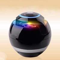 高配置黑色(七彩灯+充电线) [优先发货]无线蓝牙音箱低音炮便携式蓝牙音响迷你七彩灯插卡户外车载音响