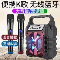 NL款（蓝牙版）黑色+2支无线话筒 标配（+充电线+32GU盘） 【优先发货】广场舞音响户外无线蓝牙便携式手提插卡u盘话