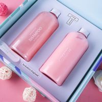 【优先发货】氨基酸洗发水护发素套装洗头膏去屑柔顺沐浴露香水持久留香控油女 店主强烈推荐4件套【300ml】