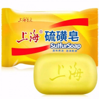 [优先发货]正宗上海硫磺皂正品洁肤皂硫磺皂祛痘止痒香皂洗脸皂 85g 五块装