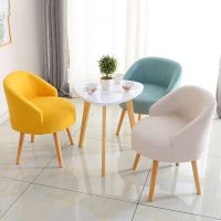 [优先发货]阳台桌椅小沙发靠背椅桌子椅子组合实木休闲桌椅套装创意户外桌椅