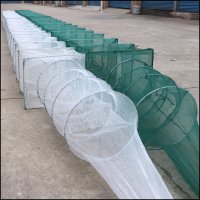 [优先发货]6-18米地笼虾笼渔网鱼网龙虾网捕鱼笼自动折叠泥鳅鳝笼捕虾网子