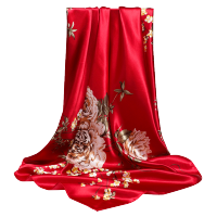 【优先发货】杭州丝绸丝巾90cm大方巾仿真丝围巾女纱巾披肩百搭头巾女