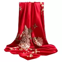 【优先发货】杭州丝绸丝巾90cm大方巾仿真丝围巾女纱巾披肩百搭头巾女