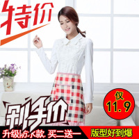半腰围裙 防水家用饭店厨房花边半身短围裙 韩版时尚半截围裙女薄_759_64
