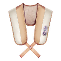 红光加热捶打按摩披肩颈部腰部肩膀部捶背敲敲乐电动按摩器仪|白金色