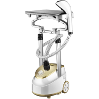 双杆家用挂烫机手持迷你蒸汽机烫衣服熨斗挂式平烫两用|玫瑰金+烫衣板+礼品