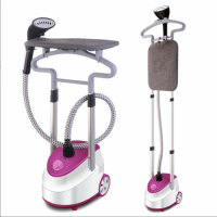 双杆家用挂烫机手持迷你蒸汽机烫衣服熨斗挂式平烫两用|魅紫+烫衣板+礼品