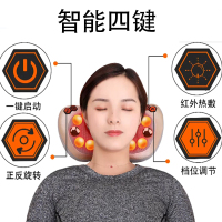 颈肩颈部按摩仪背部多功能按摩枕神器家用电动枕头腰部按摩器颈椎