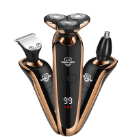 数显4D浮动电动剃须刀三合一理发光头充电式刮胡须刀