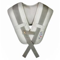 [大电机加强版]颈椎电动捶打披肩按摩器颈部腰部肩颈全身捶背器|升级加强版39模式(细孔工艺皮)