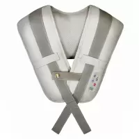 [大电机加强版]颈椎电动捶打披肩按摩器颈部腰部肩颈全身捶背器|升级加强版39模式(细孔工艺皮)