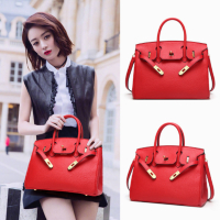 女包新款2019网红同款铂金包斜挎百搭时尚气质新娘单肩手提包