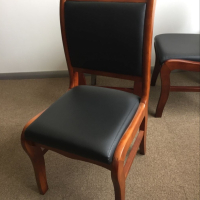 帝铭实木会议椅培训椅坐椅办公椅会议室椅子舒适 椅子无扶手 001桦木