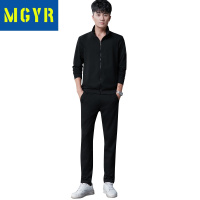 MGYR男士户外休闲衣裤套装男宽松跑步篮球训练透气运动服卫衣套装