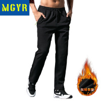 MGYR加绒软壳裤男冬季保暖弹力防风裤女软壳裤