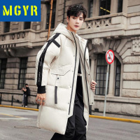 MGYR2021年新款羽绒服男中长款极寒潮流帅气长款过膝潮牌冬季外套户外羽绒衣