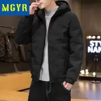 MGYR羽绒服连帽男士外套冬季保暖韩版潮牌帅气外套户外羽绒衣
