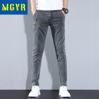 MGYR修身小脚休闲长裤子男士潮流秋季薄款百搭牛仔裤户外休闲裤