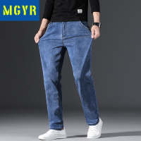 MGYR新款弹力棉男装商务裤男士直筒修身牛仔裤户外休闲裤
