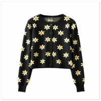 短款针织开衫女百搭短款长袖外套