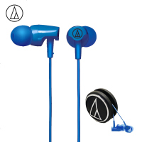 铁三角(audio-technica) ATH-CLR100 入耳式运动耳机 手机耳机 音乐版 不带麦克风 蓝色