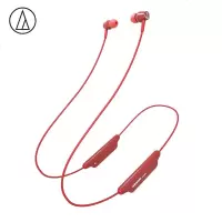 铁三角(audio-technica) ATH-CLR100BT 入耳式无线蓝牙耳机 运动耳麦 颈挂式带麦 红色