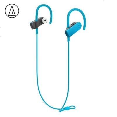 铁三角(audio-technica) SPORT50BT 入耳式蓝牙无线耳麦 IPX5级防水 手机耳机 运动跑步 蓝色