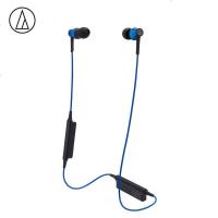 铁三角(audio-technica) ATH-CKR35BT 运动无线蓝牙入耳式耳机 手机耳麦 颈挂线控 蓝色