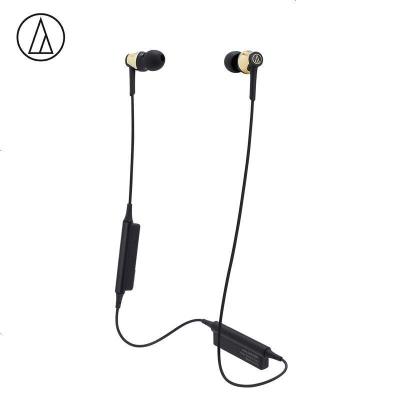 铁三角(audio-technica) ATH-CKR35BT 运动无线蓝牙入耳式耳机 手机耳麦 颈挂线控 金色