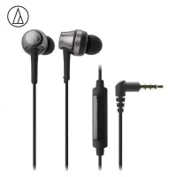 铁三角(audio-technica) ATH-CKR50IS 线控带麦入耳式HIFI耳机 黑色 重低音 手机通话