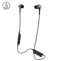 铁三角(audio-technica) ATH-CKR75BT 运动无线蓝牙入耳式耳机 HIFI 线控颈挂 灰色