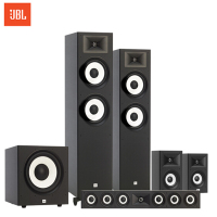 JBL STAGE 180 190套装 5.1声道家庭影院音响 家用客厅音箱 HIFI 木质落地箱STUDIO升级版