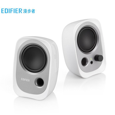 漫步者(EDIFIER)R12U 外观时尚、音质纯正的入门级微型2.0桌面音响 笔记本音箱 电脑音箱