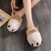 XeeJee秋冬卡通小手爪子棉拖鞋男女居家室内柔软静音保暖情侣毛毛绒