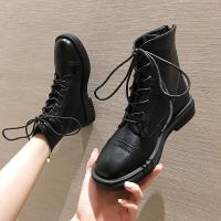 XeeJee些久厚底马丁靴女英伦风2020新款韩版网红百搭粗跟机车帅气时尚中筒靴