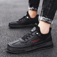 XeeJee厨师工作男鞋防水防油男黑色软底上班休闲皮鞋厨房专用鞋