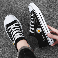 xeejee豆豆鞋男夏季透气潮流百搭小雏菊帆布休闲板鞋男士青少年学生潮鞋