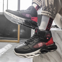 xeejee高帮男鞋2020新款秋冬季增高老爹潮鞋休闲百搭旅游篮球运动鞋子男