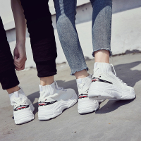 些久ins超火的鞋子男鞋秋冬情侣小白鞋增高6CM潮鞋45加大码47袜子鞋46