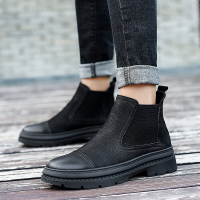 些久切尔西靴秋季男士靴子韩版潮流英伦马丁靴45加大码46短靴百搭
