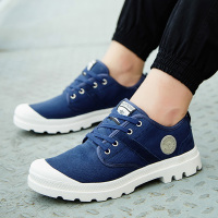 些久春秋季男鞋低帮帆布鞋46特大码45透气马丁靴大号47韩版男女板鞋潮