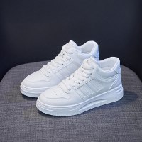 些久小白鞋女鞋2021新款春秋高帮板鞋学生百搭秋款运动鞋子休闲