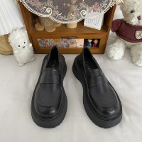 些久日系袜靴女厚底时尚百搭短靴2021春秋季新款小皮鞋平底网红单靴子