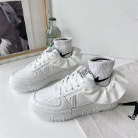 些久小白鞋女学院风2022年春秋新款松糕厚底港味板鞋ins女鞋街拍潮鞋